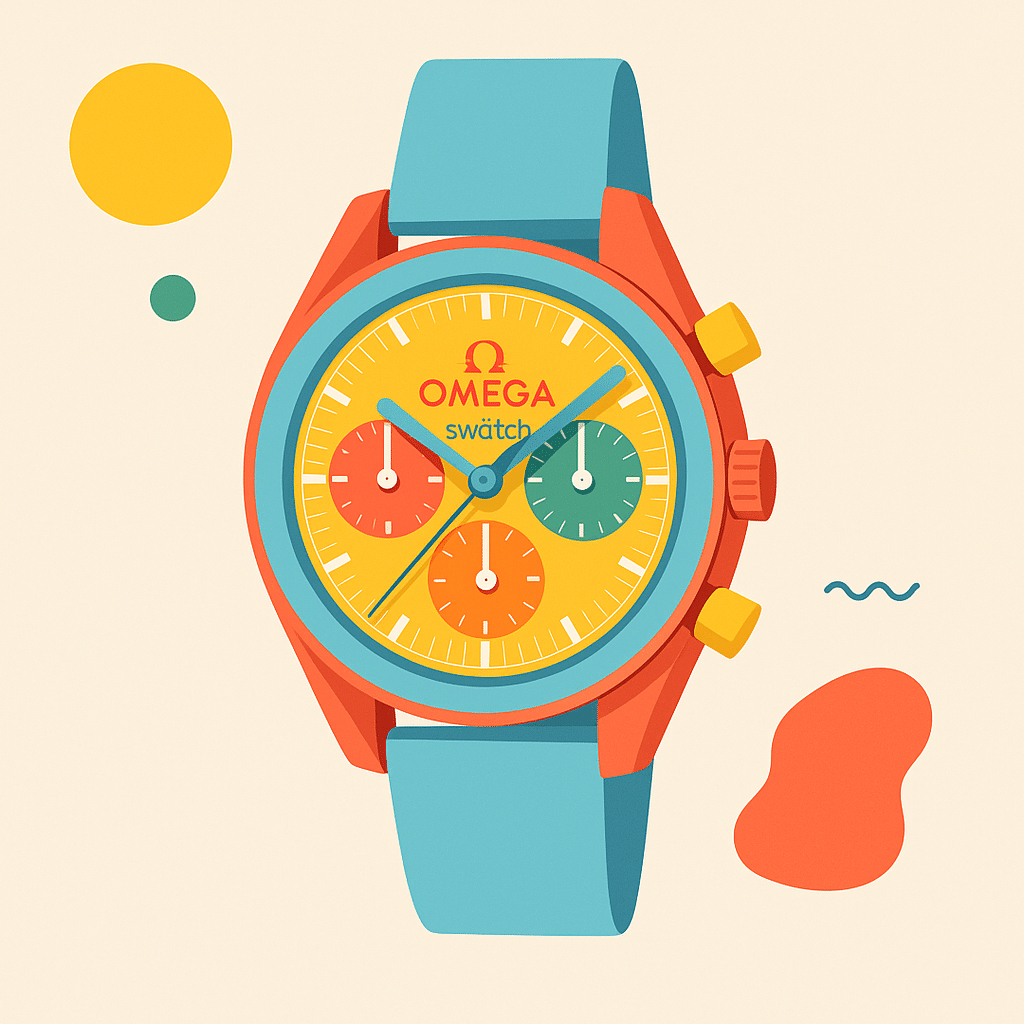 นาฬิกา Omega x Swatch สีสันสดใส