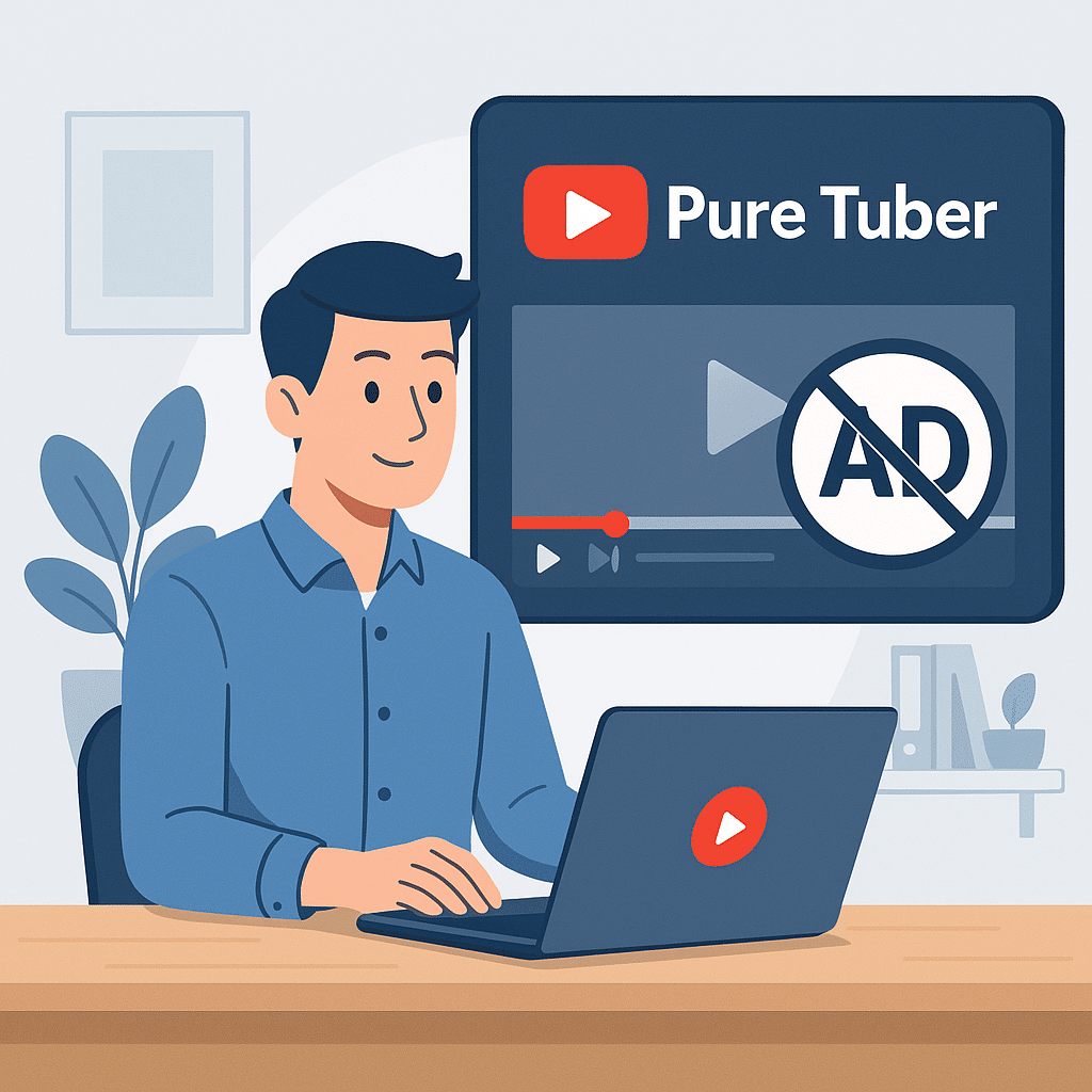 วิธีใช้ Pure Tuber ดูวิดีโอไม่มีโฆษณา