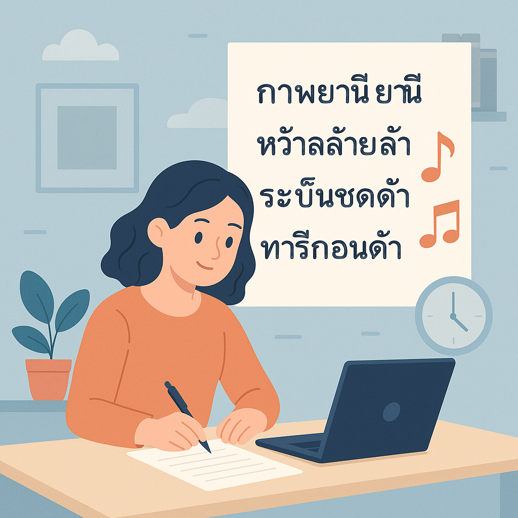 เทคนิคเขียนกาพย์ยานี 11