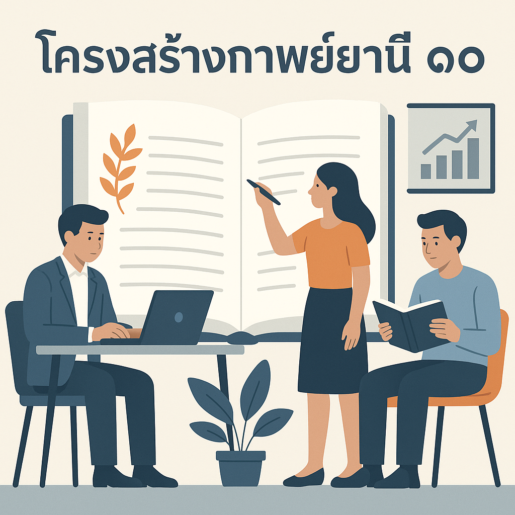 โครงสร้างกาพย์ยานี 11 ภาษาไทย